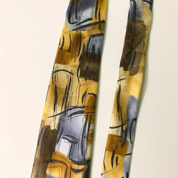 J Garcia Tie Collection Fifty Four Scales Silk Necktie - Picture 7 of 11